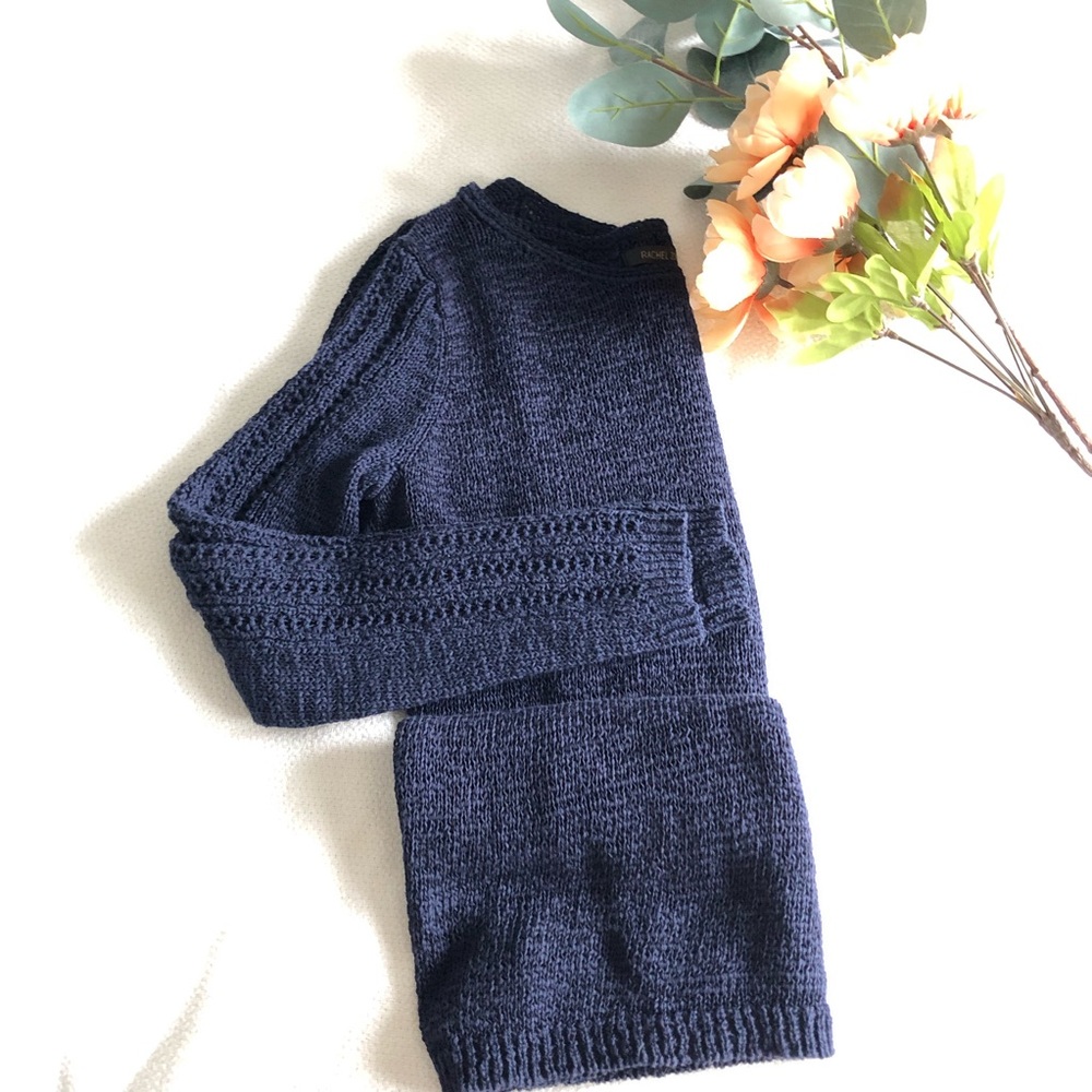 Rachel Zoe navy blue sweater